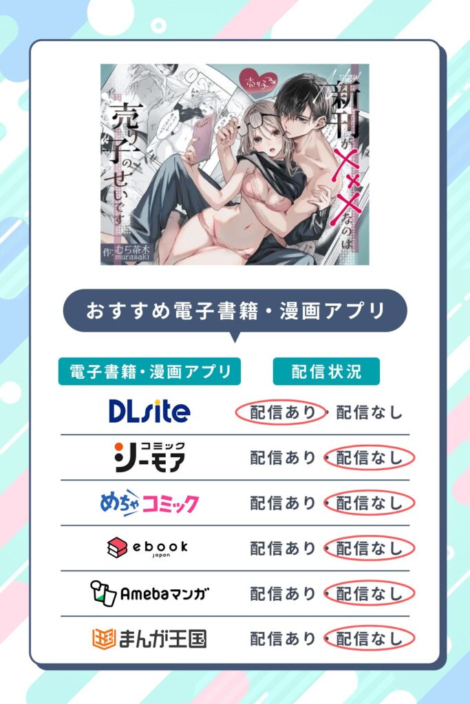 新刊が×××なのは売り子のせいですを無料配信しているおすすめ電子書籍・マンガアプリ